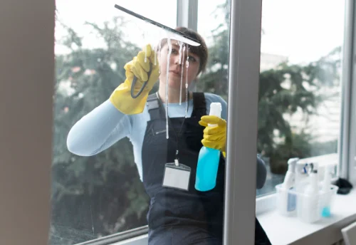 Nettoyage de vitres intérieures et extérieures au Theil